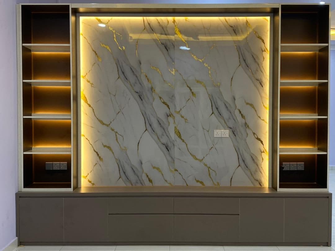 MarbleLux marble sheet installed in a MissReno project (1)